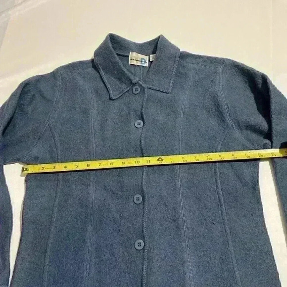 Vintage 90s Paul Harris Design Jacket Womens Large Italian Boiled Wool Y2k PHD - Picture 4 of 6